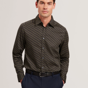 Print Cotton Long Sleeve Shirt